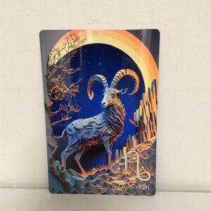 horoscope metal tin Sign, capricorn, horoscope Wall Art